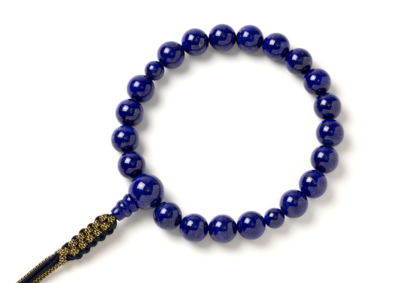 AAラピスラズリ14ミリ20玉単念珠共仕立