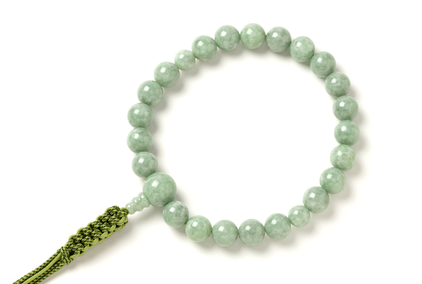 A翡翠22玉単念珠共仕立