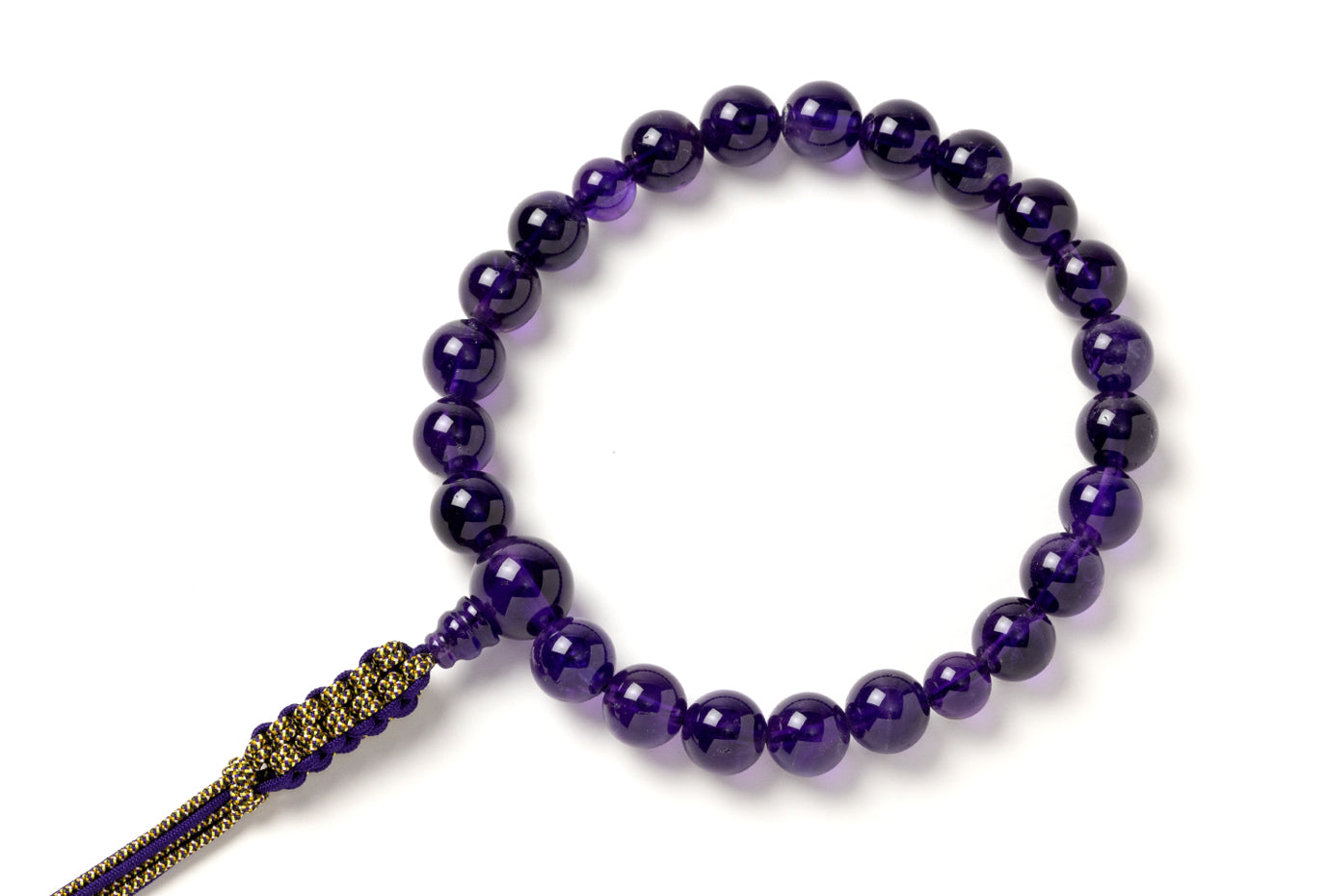 AA紫水晶22玉単念珠共仕立