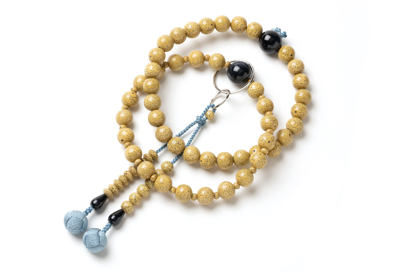 星月菩提樹三万浄土珠数青虎目仕立