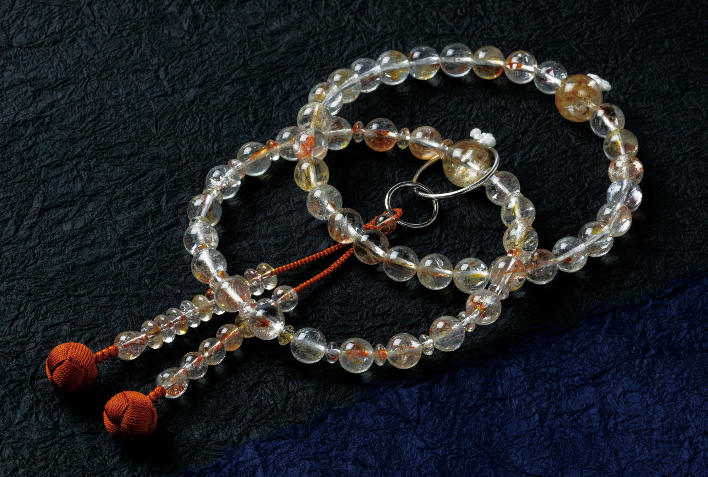 ライモナイトインクオーツ三万浄土珠数共仕立