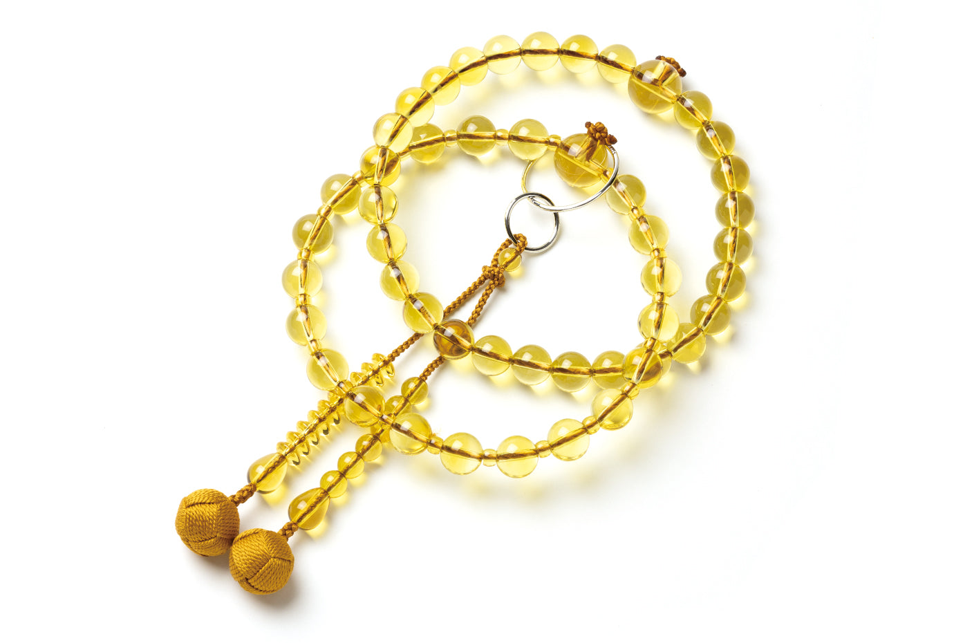 黄水晶三万浄土珠数共仕立