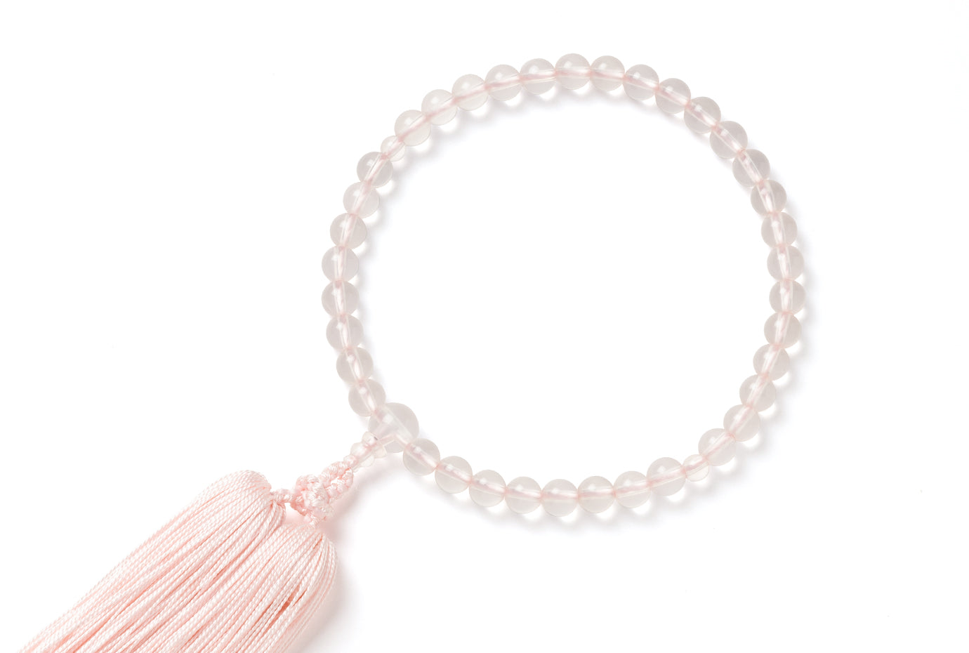 AA本紅水晶7ミリ単念珠共仕立