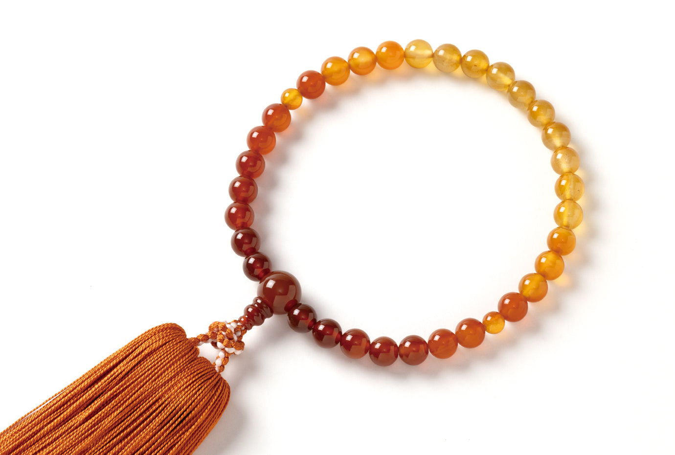 マルチメノウ8ミリ単念珠共仕立