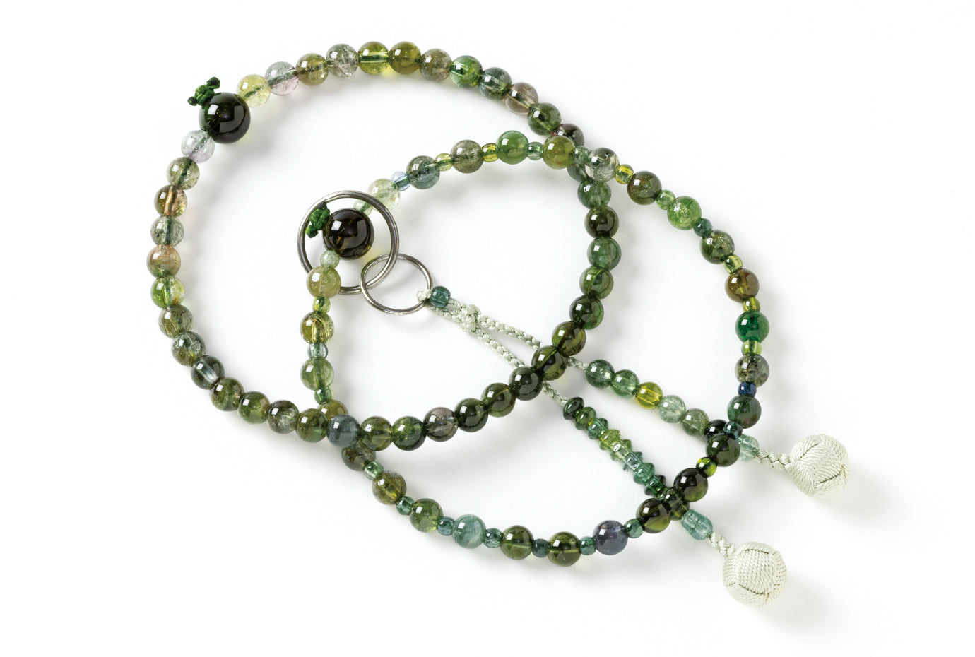 グリーントルマリン八寸浄土珠数共仕立