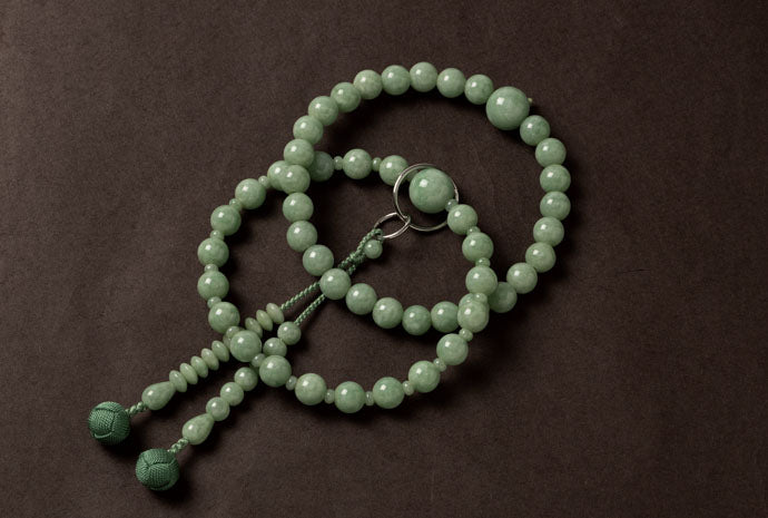 翡翠三万浄土珠数共仕立