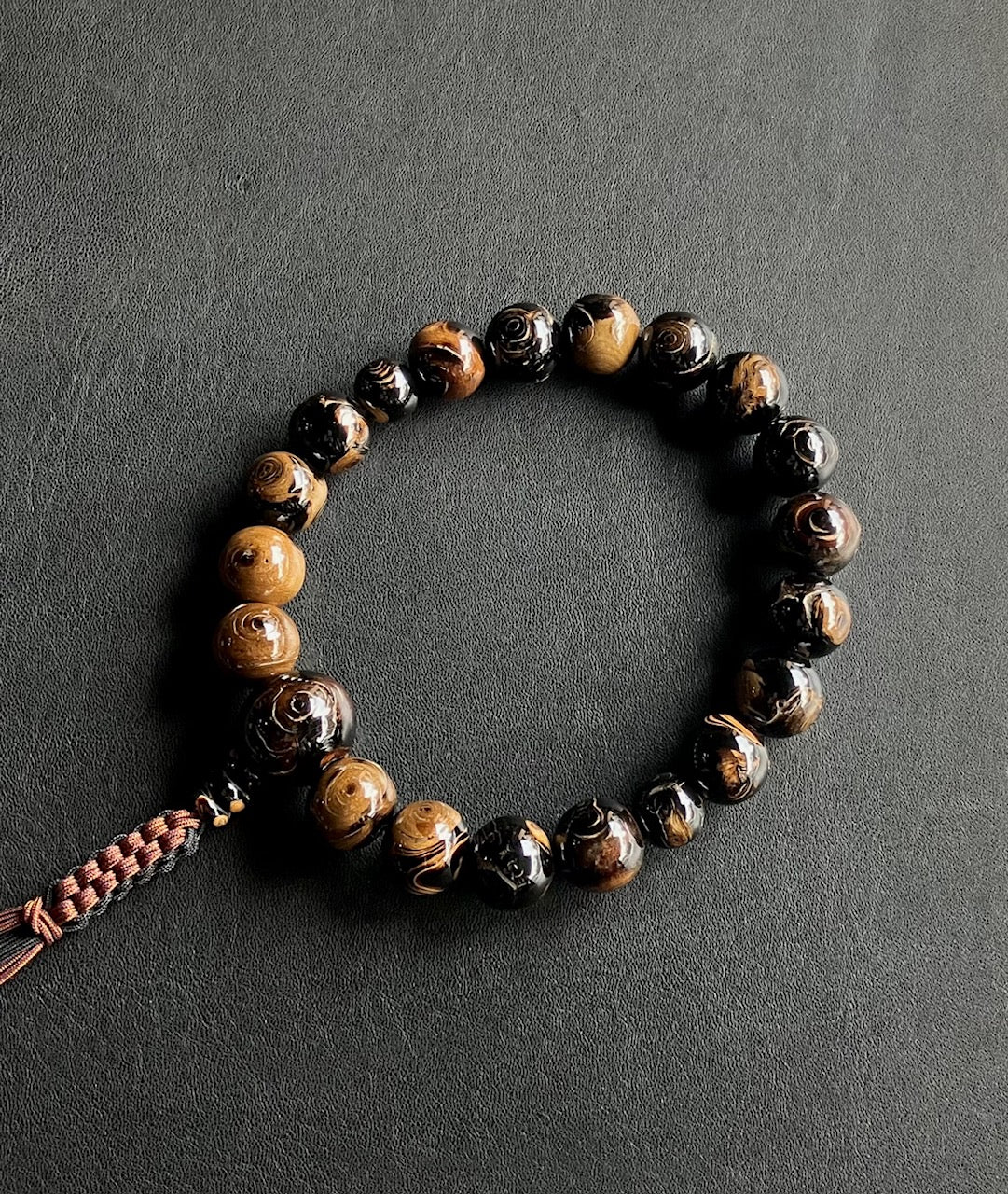 AA海松16ミリ18玉単念珠共仕立　