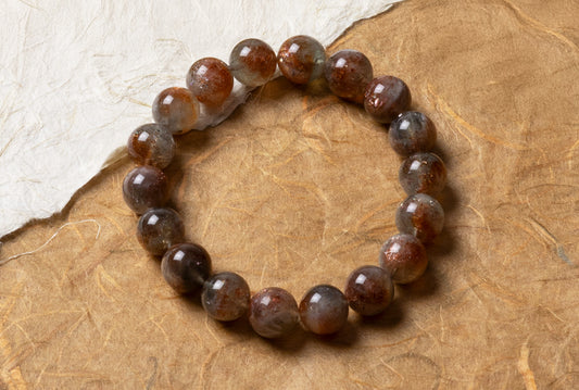 アルーシャキャッツアイサンストーン11ミリブレス共仕立